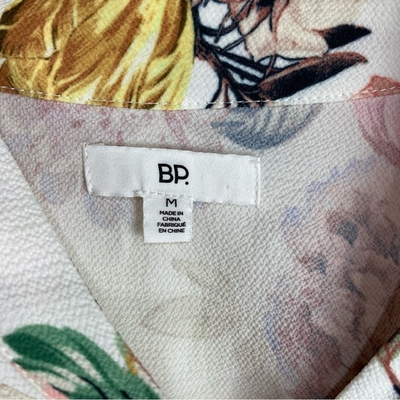 BP. Eyelet Ruffle Floral Flower Print Long Sleeve‎ Romper Dainty Flowy Medium - Picture 5 of 7